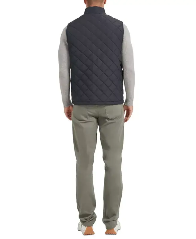 Men's Diamond Quilted Heritage Vest, Created for Modazone - Carbon - 2