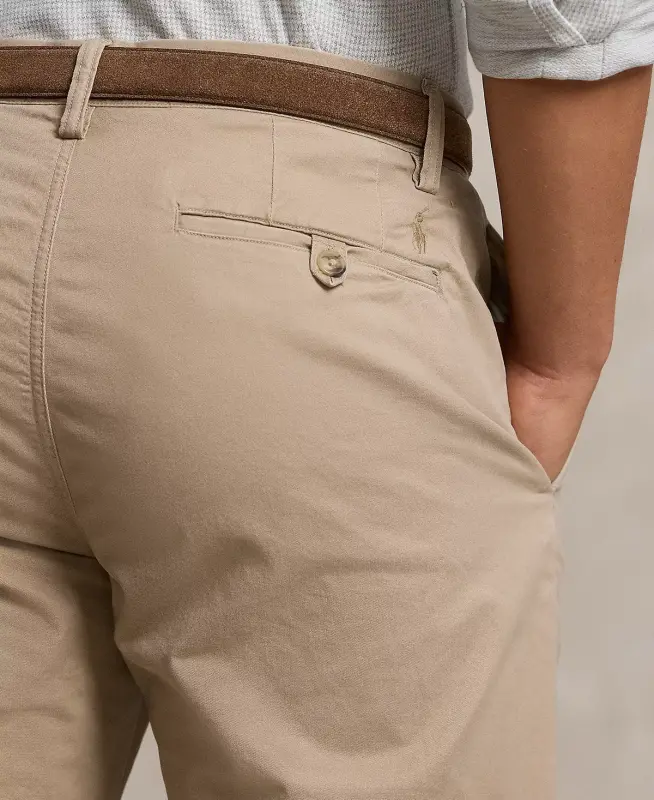 Men's Stretch Classic-Fit Chino Pants - Khaki Tan - 3