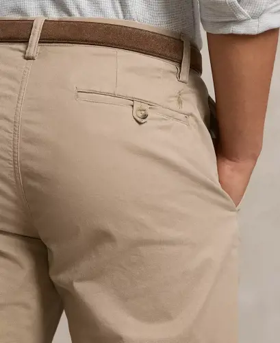 Men's Stretch Classic-Fit Chino Pants - Khaki Tan - 4
