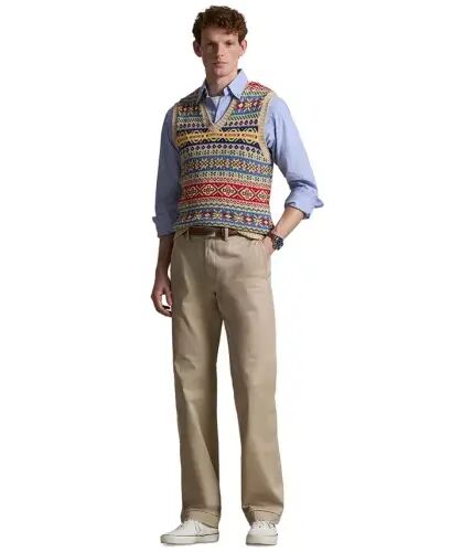 Erkek Esnek Klasik Kesim Chino Pantolon-Polo Siyah - 12