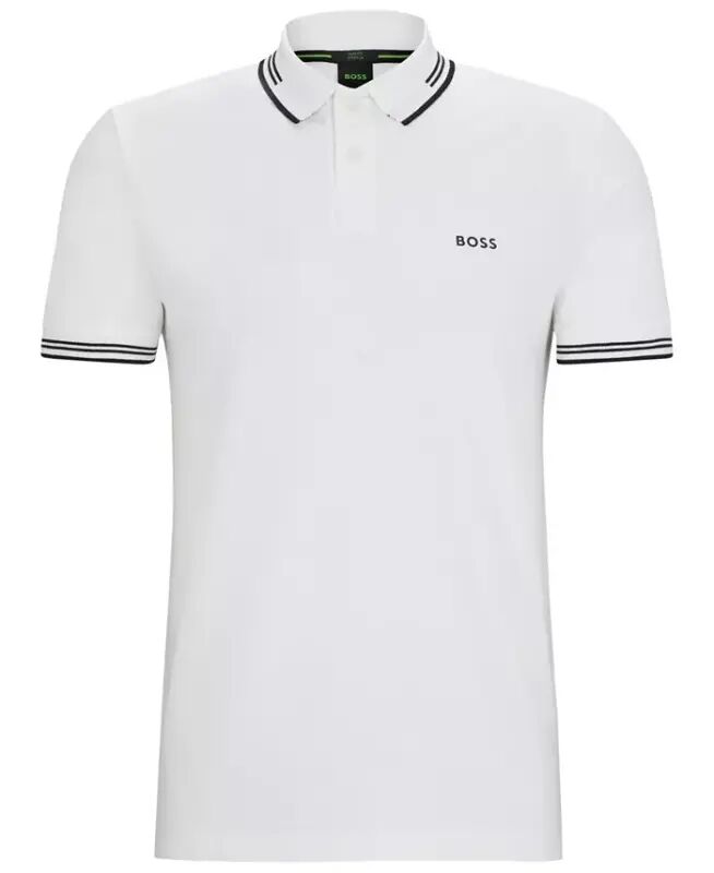 Men's Stretch-Cotton Slim-Fit Polo Shirt - White - 2
