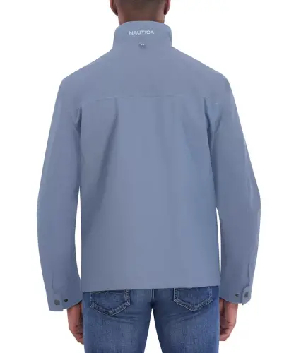Men's Stretch Performance Windbreaker and Rain Jacket - China Blue - NAUTICA (1)
