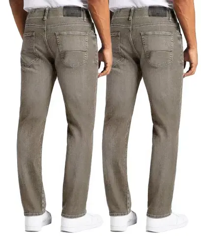 Men's Flex Stretch Slim Straight Jeans, Pack of 2 - Gray - BLU ROCK (1)
