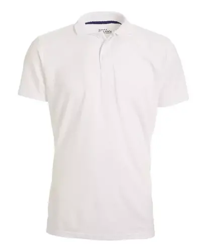 Men's Dry-Fit Moisture-Wicking Polo Shirt - White 