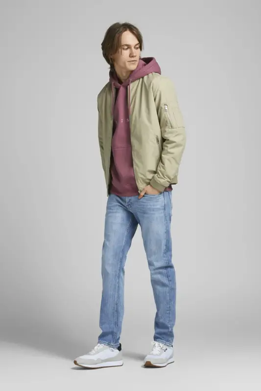 Erkek Fermuarlı Bomber Ceket - 12165203 - BS-Crockery - 3