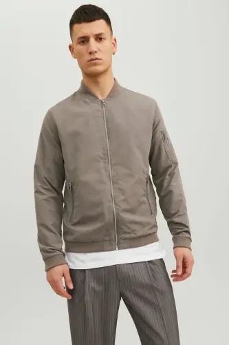 Erkek Fermuarlı Bomber Ceket-Falcon - JACK & JONES (1)