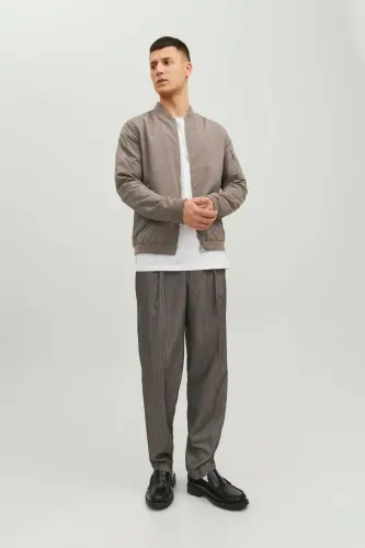 Erkek Fermuarlı Bomber Ceket-Falcon - 3