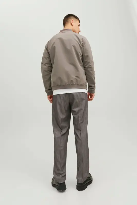 Erkek Fermuarlı Bomber Ceket-Falcon - 4