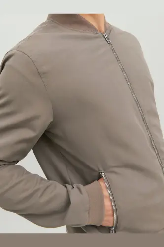 Erkek Fermuarlı Bomber Ceket-Falcon - 6