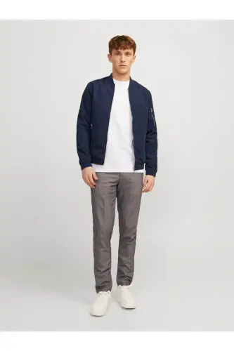 Jjerush Bomber Noos Erkek Ceket 12165203 - Navy Blazer - JACK & JONES (1)