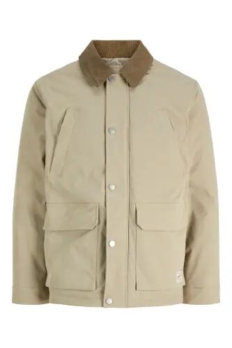 Erkek Fermuarli Mont Yakalı - Krem12301609 - Jack & Jones (1)
