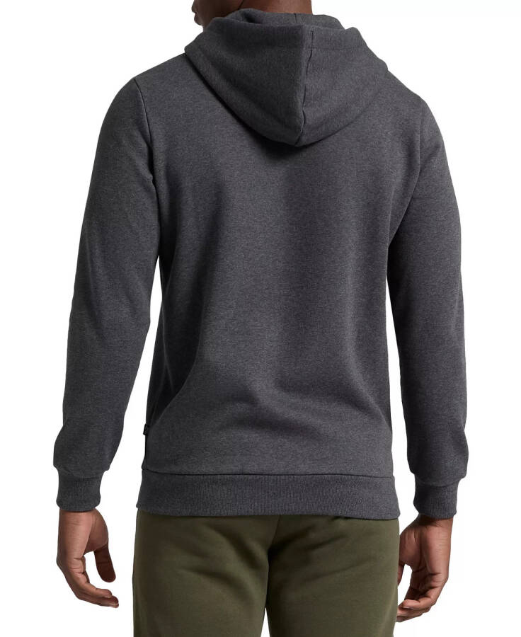 Erkek Fermuarlı Uzun Kol Logo Kapüşonlu Polar Hoodie - 2