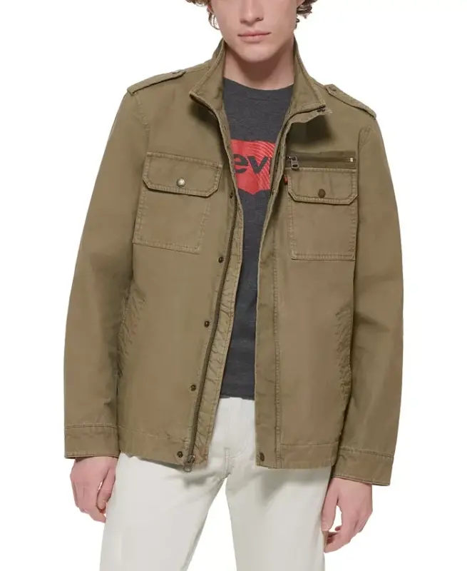 Men's Field Jacket - Light Olive - 1