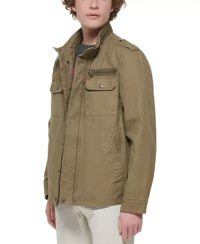 Men's Field Jacket - Light Olive - 3