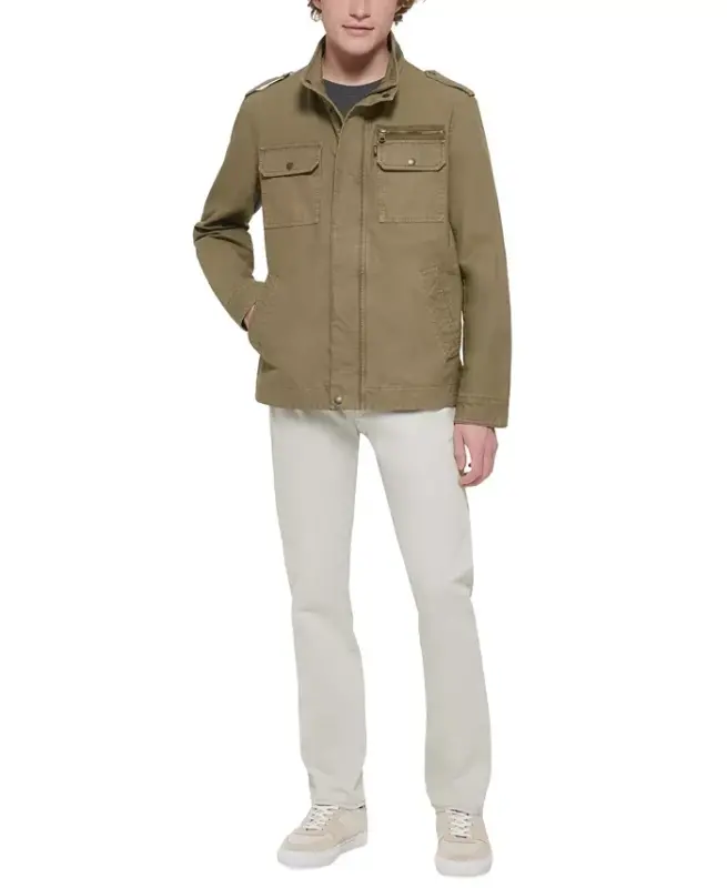 Men's Field Jacket - Light Olive - 7
