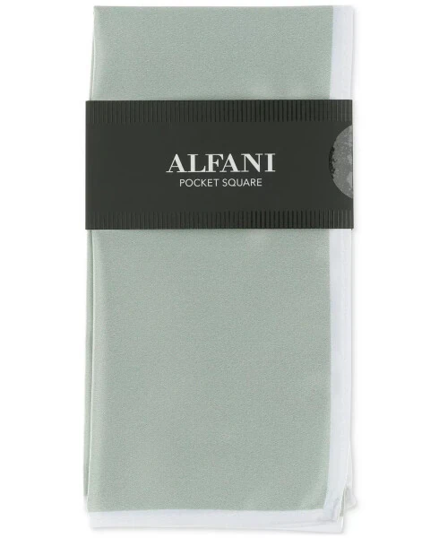 Men's Twill Border Pocket Square, Exclusively at Modazone-Mint - ALFANI