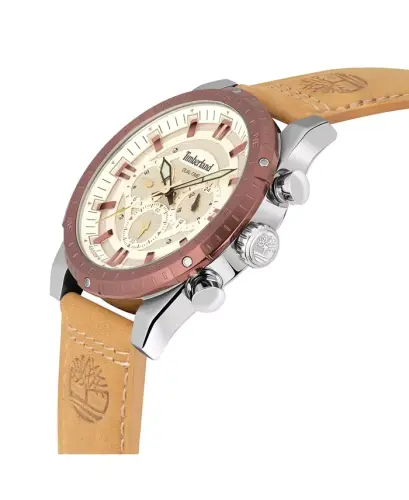 Men's Fitzwilliam Wheat Leather Strap Watch 46mm-Wheat - TIMBERLAND (1)