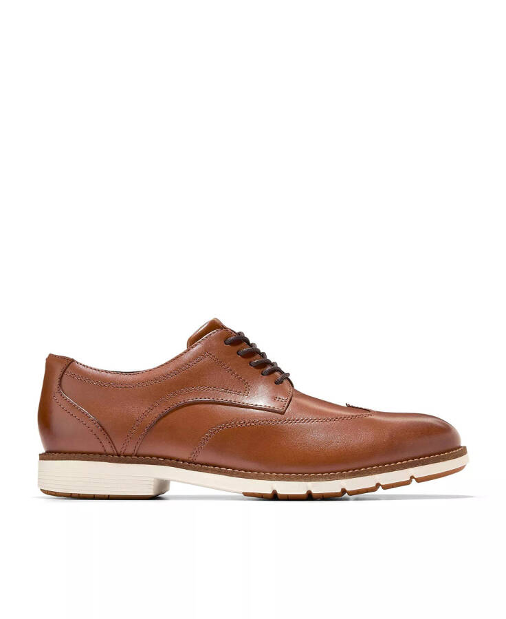 Erkek Flex Grand Wingtip Bağcıklı Ayakkabı British Tan-Ivory - 3