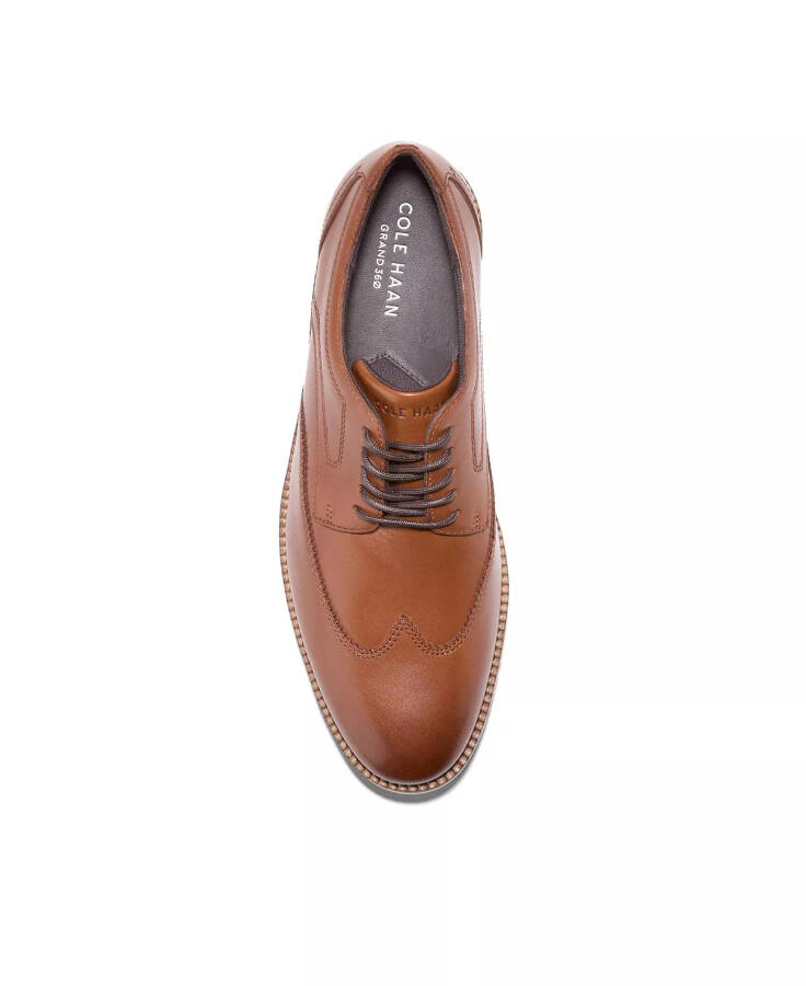 Erkek Flex Grand Wingtip Bağcıklı Ayakkabı British Tan-Ivory - 4