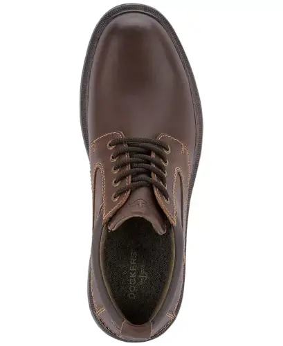 Men's Warden Plain-Toe Leather Oxfords - Red Brown - 5