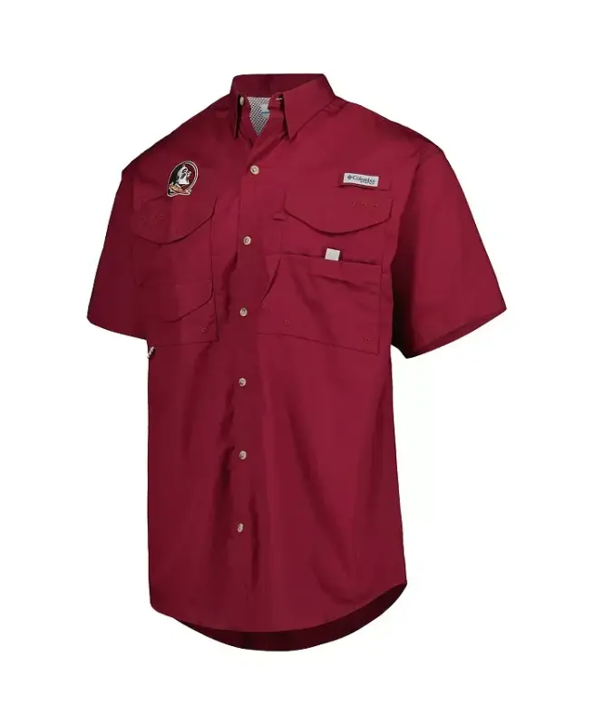 Men's Garnet Florida State Seminoles Bonehead Button-Up Shirt - Garnet - 3