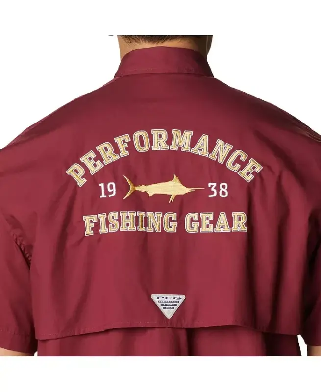 Men's Garnet Florida State Seminoles Bonehead Button-Up Shirt - Garnet - 5