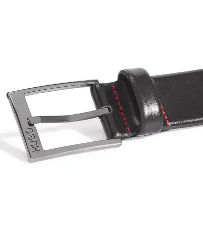 Men's Garney Plaque-Buckle Leather Dress Belt - HUGO BOSS (1)