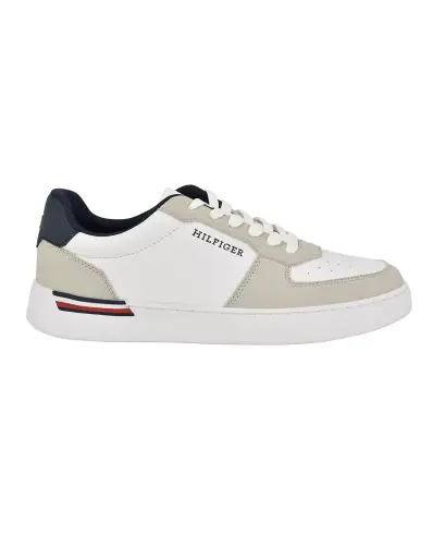 Men's Jeoffry Lace Up Fashion Sneakers-Grey Multi - TOMMY HILFIGER (1)