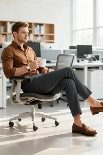 Mens Dress Pants Slim Fit Stretch Fashion Plaid Pant Skinny Leg - 5