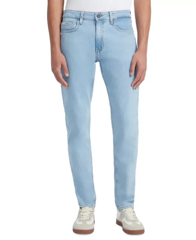 Men's GJ G14 Slim Jeans-GJ Varane Light Wash - GUESS JEANS