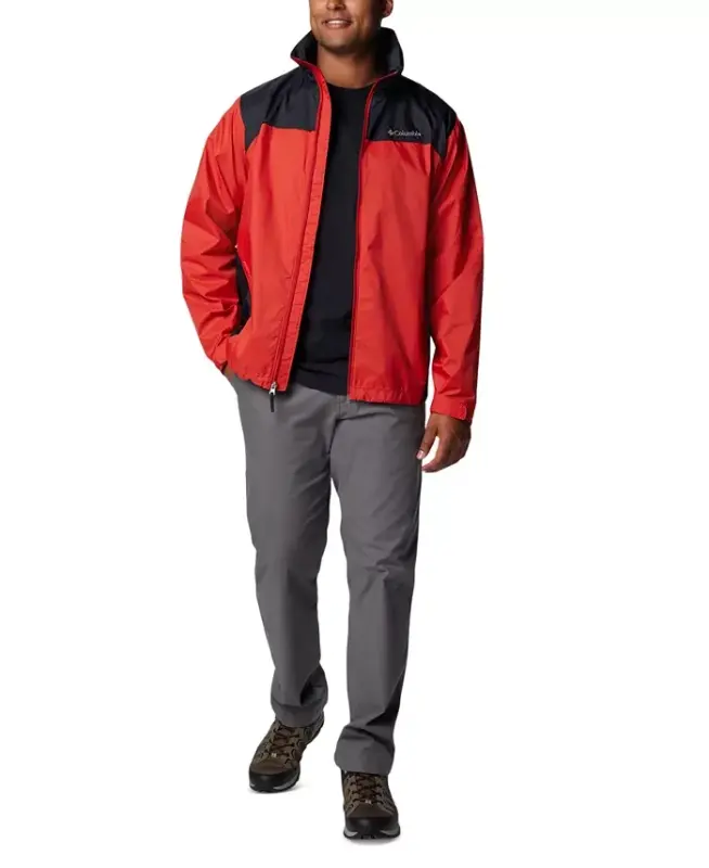 Men's Glennaker Lake II Rain Jacket-Sail Red, Black - 2