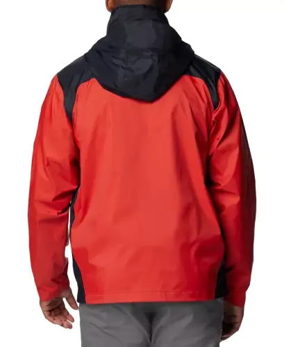 Men's Glennaker Lake II Rain Jacket-Sail Red, Black - 4