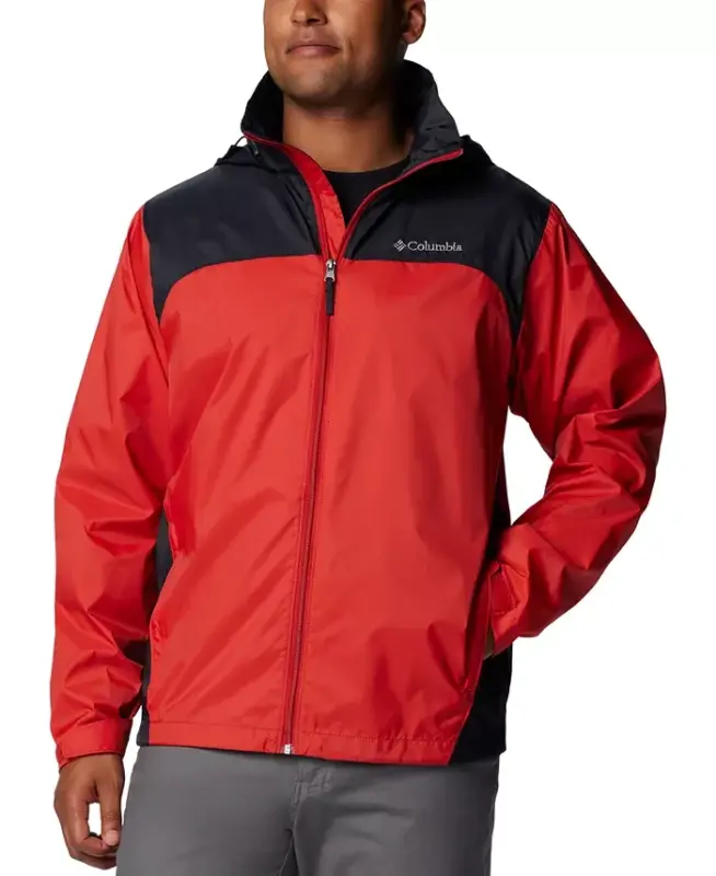 Men's Glennaker Lake II Rain Jacket-Sail Red, Black - 9