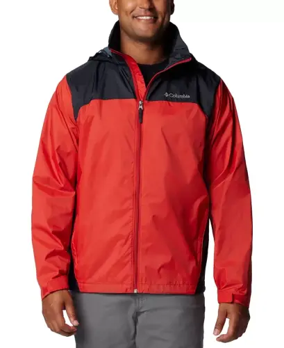 Men's Glennaker Lake II Rain Jacket-Sail Red, Black 