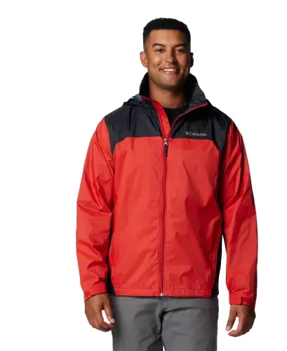 Men's Glennaker Lake II Rain Jacket - Sail Red, Black 