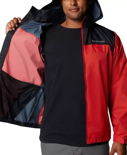 Men's Glennaker Lake II Rain Jacket - Sail Red/Black - 5