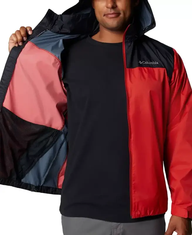 Men's Glennaker Lake II Rain Jacket - Sail Red/Black - 5