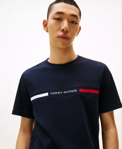 Men's Chest Insert Logo Short-Sleeve T-Shirt-Desert Sky - 3