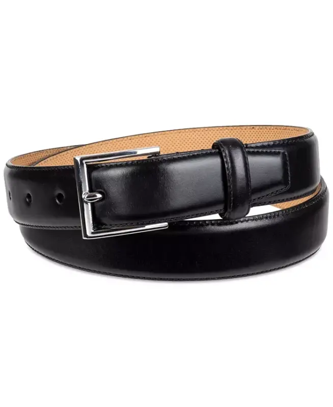 Men's Gramercy Leather Dress Belt - Black - COLE HAAN