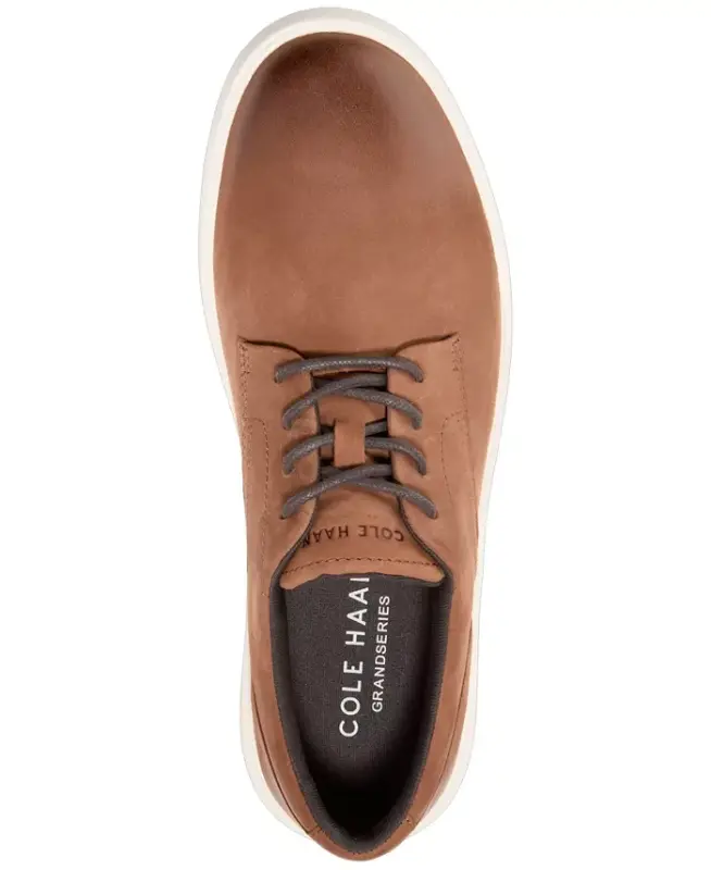 Men's Grand Crosscourt Daily Lace-Up Sneakers - British Tan Nubuck - 3