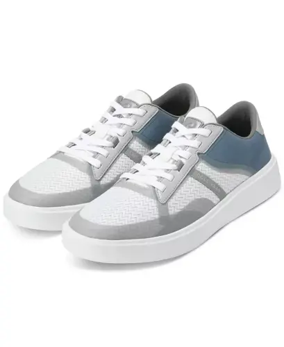 Men's Grand Crosscourt Winner Mixed-Media Lace-Up Sneakers - Sea Stone-Blue-White - 9