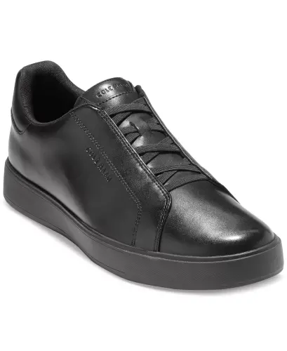 Men's GrandPrø Luxe Slip-On Sneaker-Black-Black 