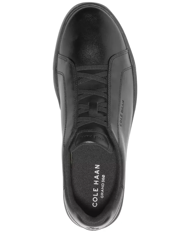 Men's GrandPrø Luxe Slip-On Sneaker-Black-Black - 4