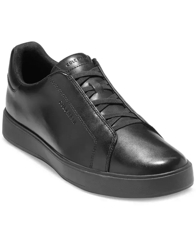 Erkek GrandPrø Luxe Giymeli Sneaker-Siyah-Siyah - 1