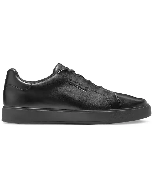 Erkek GrandPrø Luxe Giymeli Sneaker-Siyah-Siyah - 2