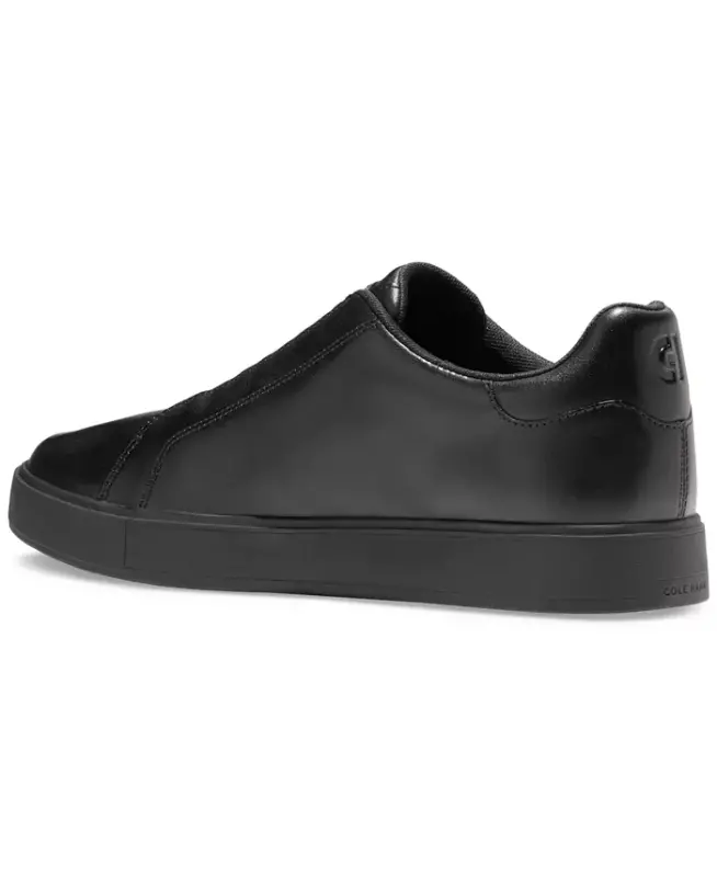 Erkek GrandPrø Luxe Giymeli Sneaker-Siyah-Siyah - 7