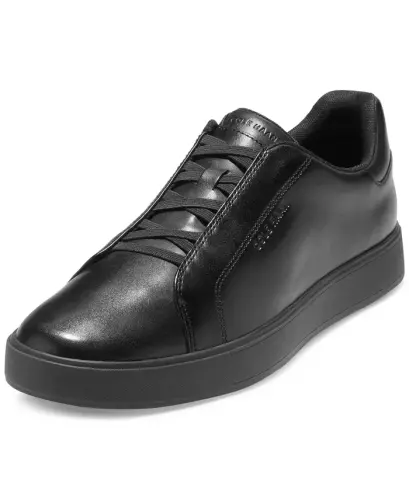 Erkek GrandPrø Luxe Giymeli Sneaker-Siyah-Siyah - 8