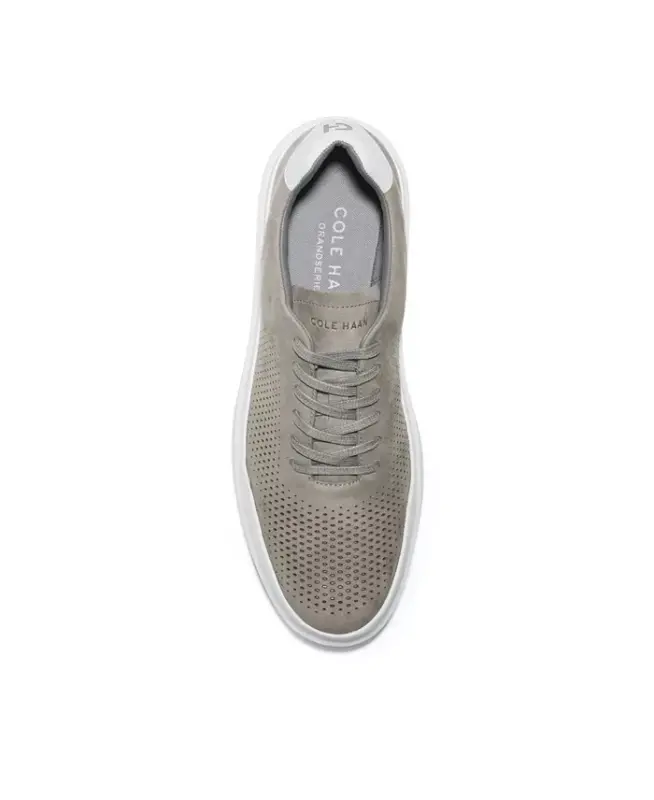 Men's GrandPro Rally Laser Cut Perforated Sneakers - Ironstone - 2