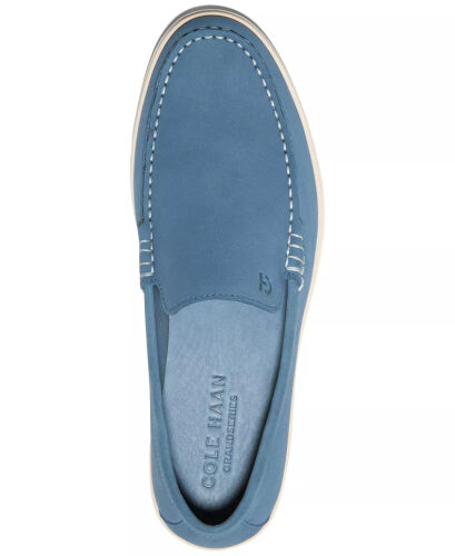Men's Greenwich Grand Venetian Loafers-Blue Nubuck - 4