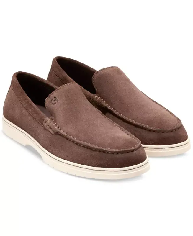 Men's Greenwich Grand Venetian Loafers - Lava Suede - 6